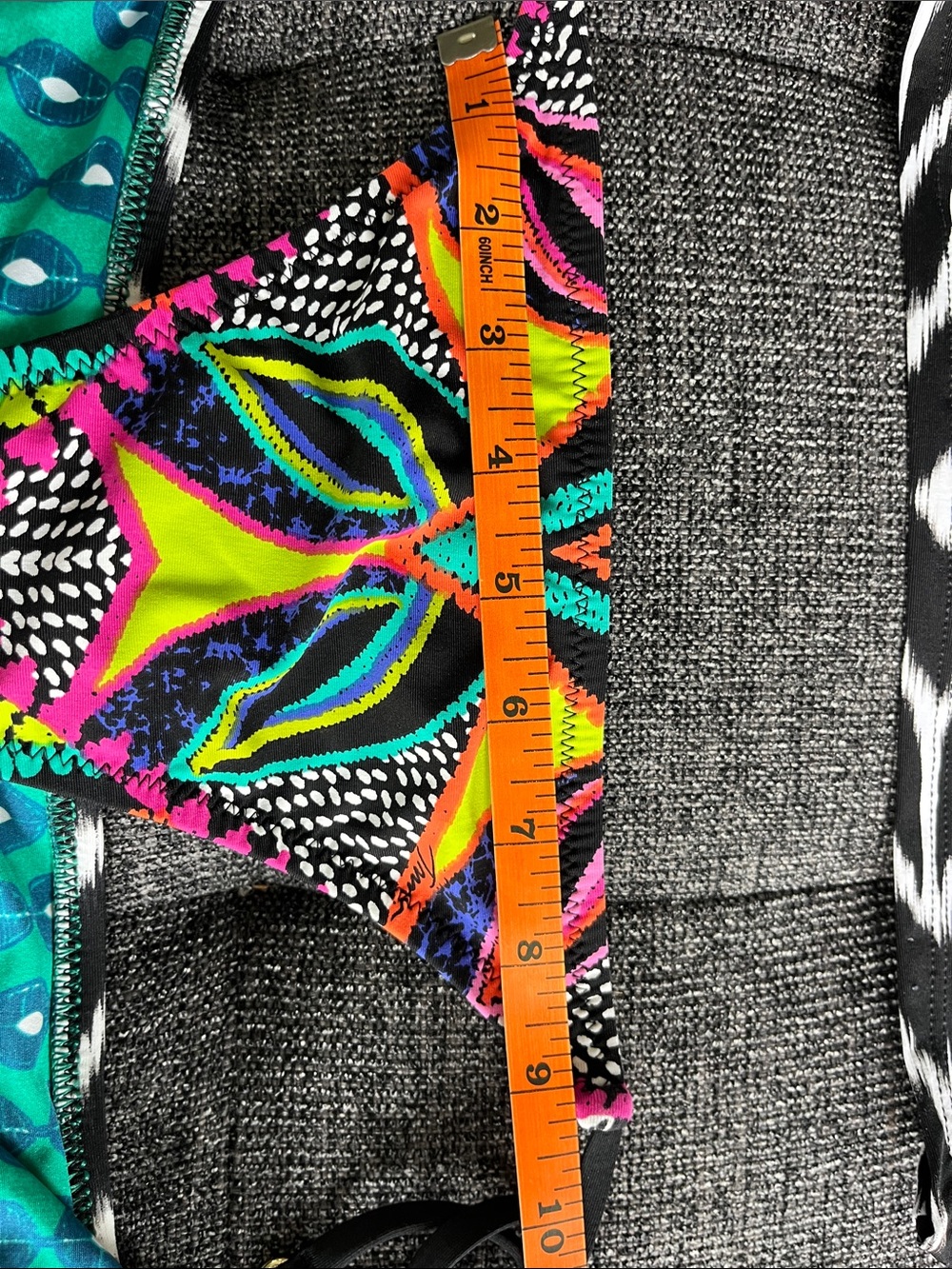 Trina Turk Multicolor & Black Patterned Women’s Bikini - Picture 2 of 9
